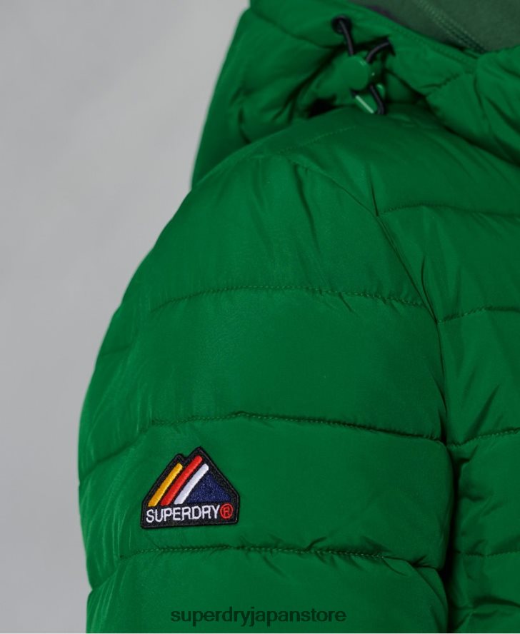 フード付きフジジャケット 男性 Superdry 衣類 緑 2J62PZ4752