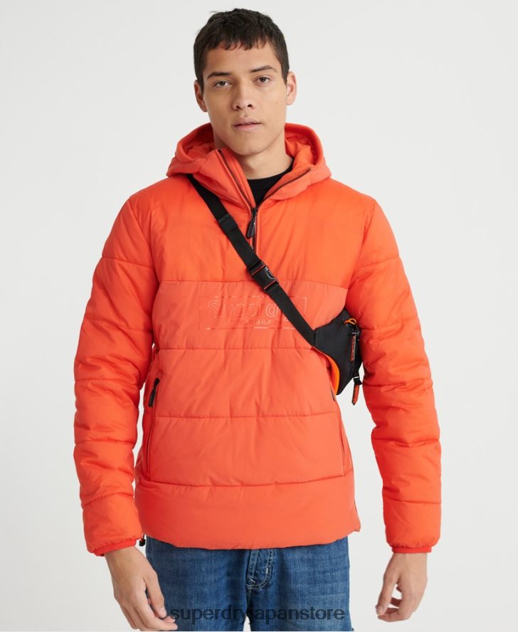中綿入りカジュアルジャケット 男性 Superdry 衣類 オレンジ 2J62PZ4755