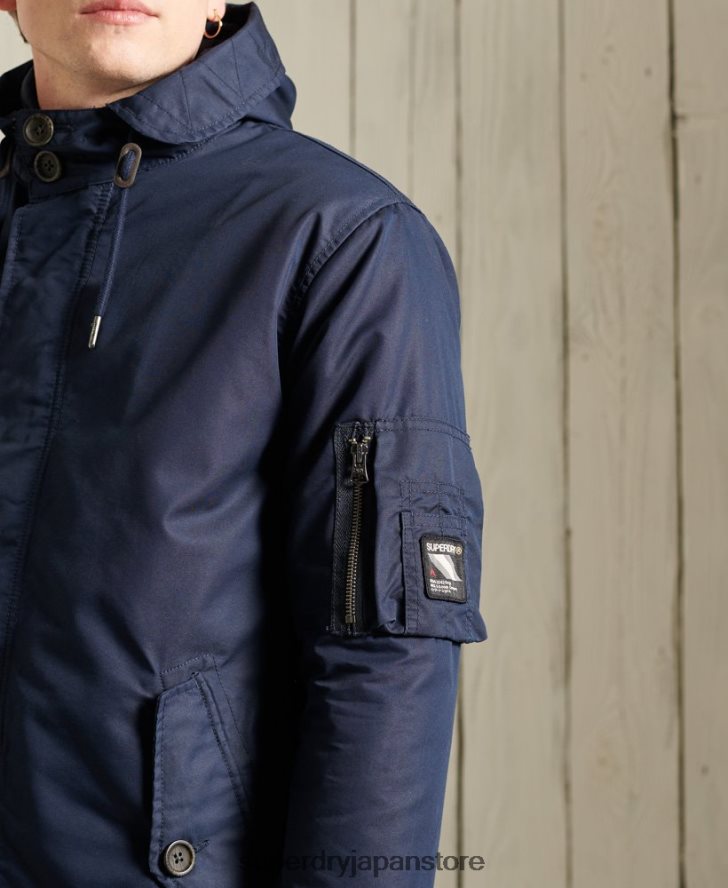 サービスミッドウェイトパーカーコート 男性 Superdry 衣類 青 2J62PZ4760