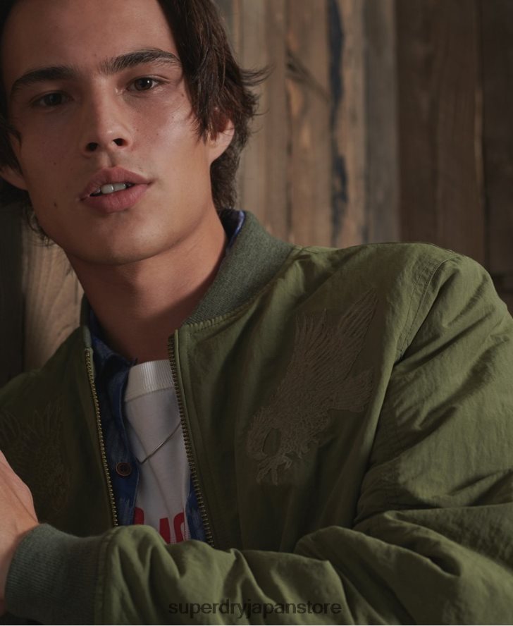 限定版ドライスーベニアジャケット 男性 Superdry 衣類 カーキ 2J62PZ4772