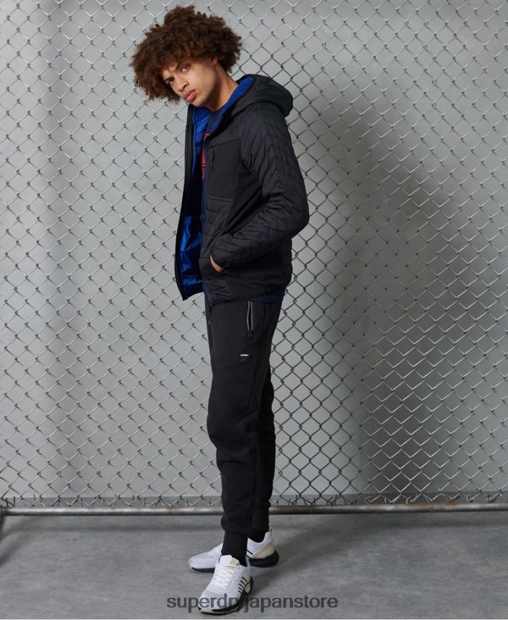 コンベクションカジュアルフード付きジャケット 男性 Superdry 衣類 黒 2J62PZ4774