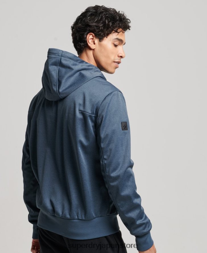 ハイテクソフトシェルトラックジャケット 男性 Superdry 衣類 海軍 2J62PZ4777