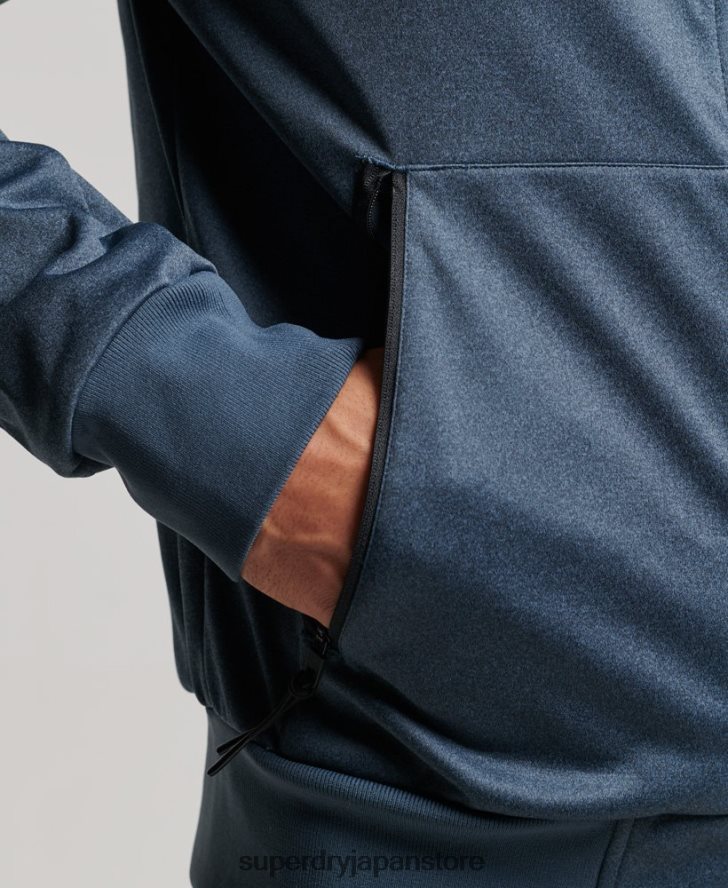 ハイテクソフトシェルトラックジャケット 男性 Superdry 衣類 海軍 2J62PZ4777