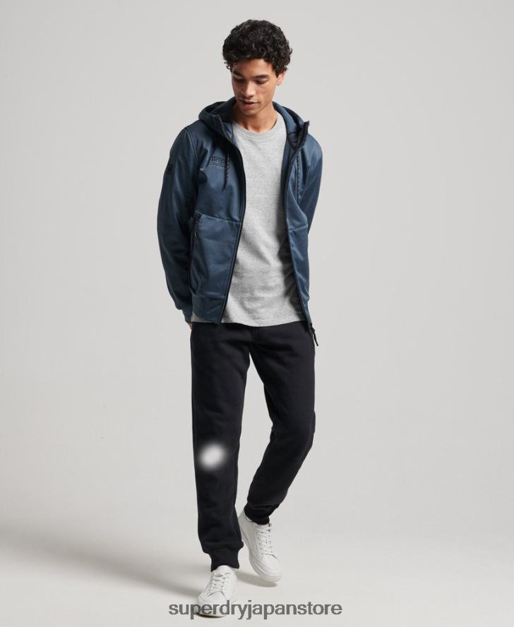 ハイテクソフトシェルトラックジャケット 男性 Superdry 衣類 海軍 2J62PZ4777