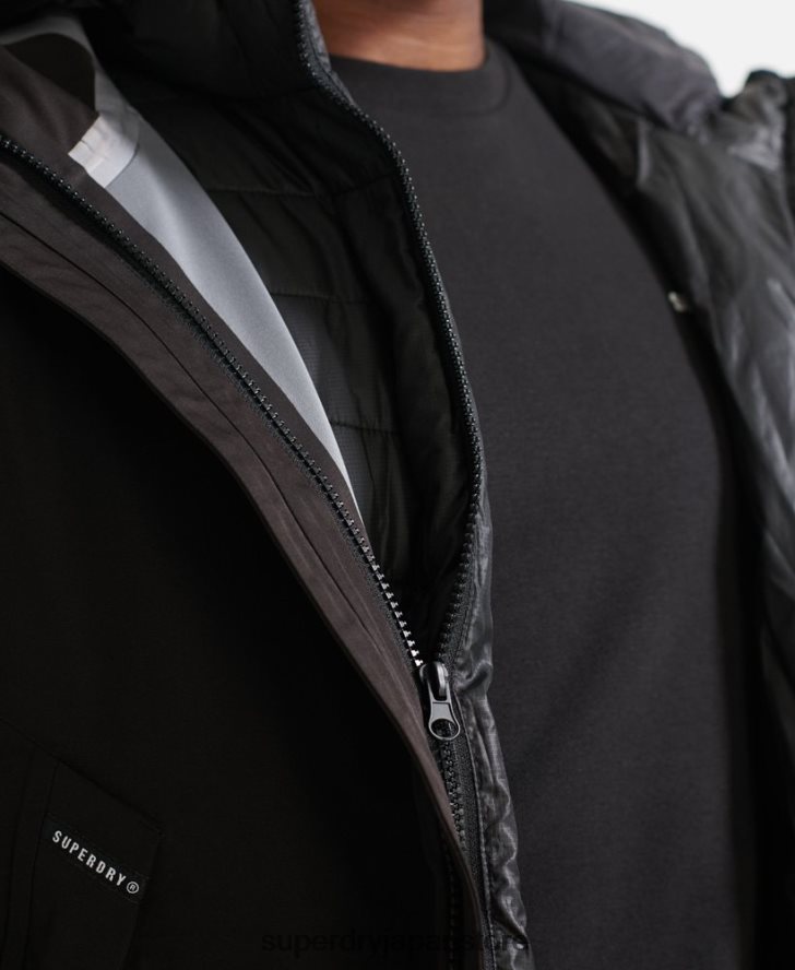 アルパインプロジャケット 男性 Superdry 衣類 黒 2J62PZ4779