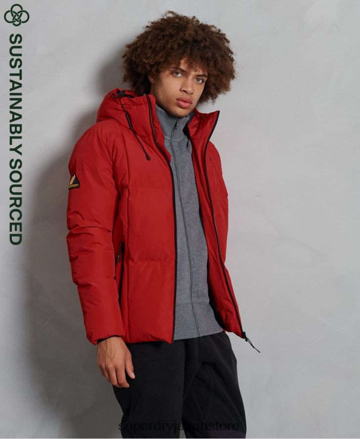 エボリューションパファージャケット 男性 Superdry 衣類 赤 2J62PZ4788