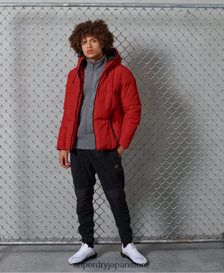 エボリューションパファージャケット 男性 Superdry 衣類 赤 2J62PZ4788