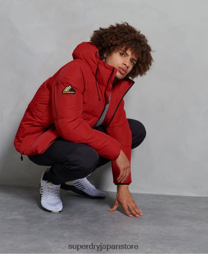 エボリューションパファージャケット 男性 Superdry 衣類 赤 2J62PZ4788