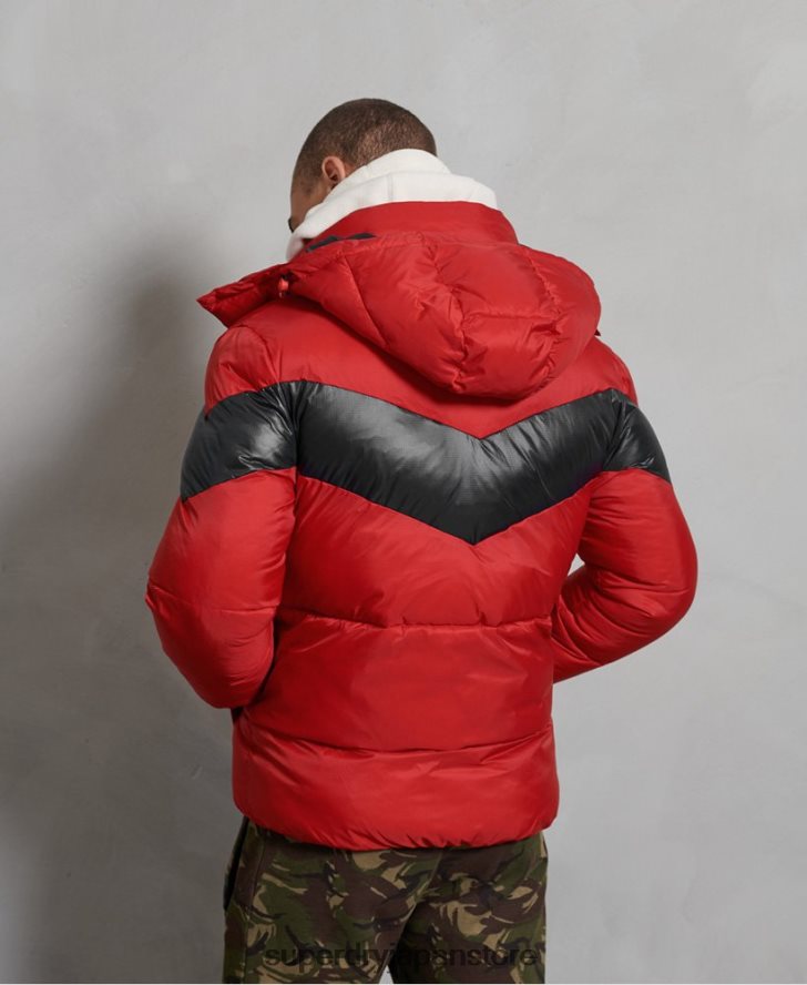 ストラタスパッド入りジャケット 男性 Superdry 衣類 赤 2J62PZ4789