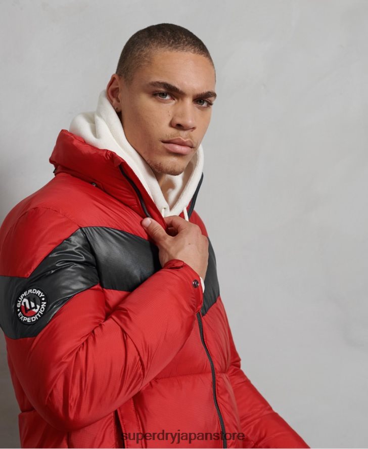 ストラタスパッド入りジャケット 男性 Superdry 衣類 赤 2J62PZ4789