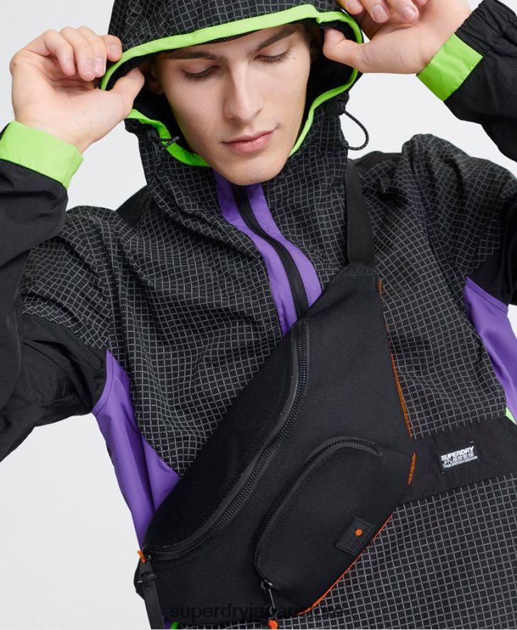 シティネオンオーバーヘッドカグール 男性 Superdry 衣類 黒 2J62PZ4792