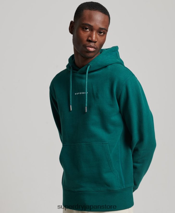 コードサープラスロゴパーカー 男性 Superdry 衣類 緑 2J62PZ482