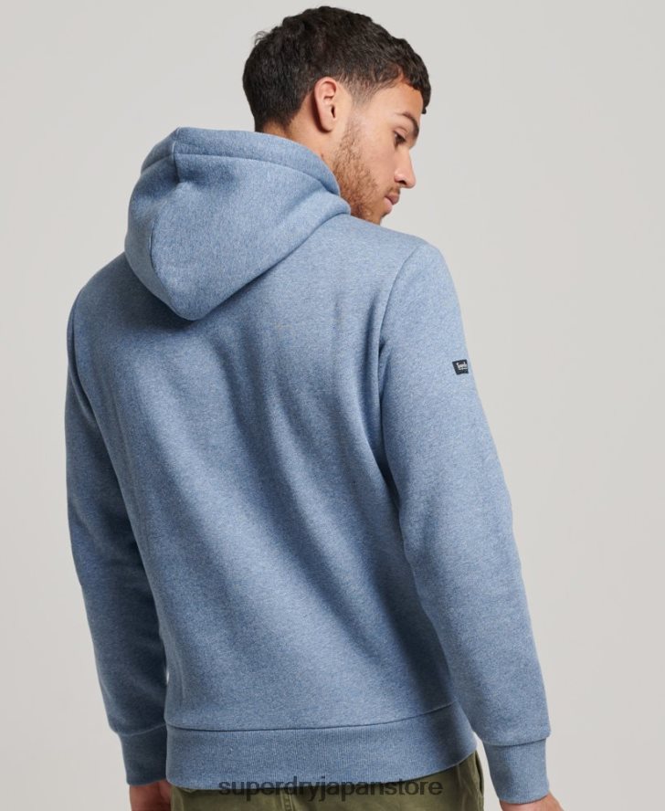 ヴィンテージロゴアメリカーナパーカー 男性 Superdry 衣類 ライトブルー 2J62PZ488