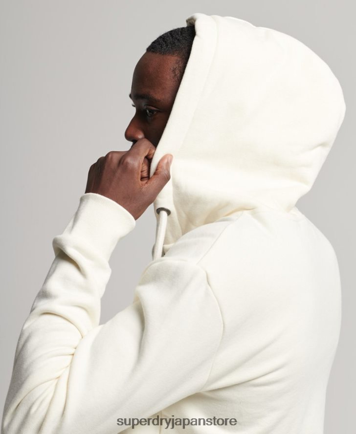 ジムアスレチックジップパーカー 男性 Superdry 衣類 クリーム 2J62PZ492