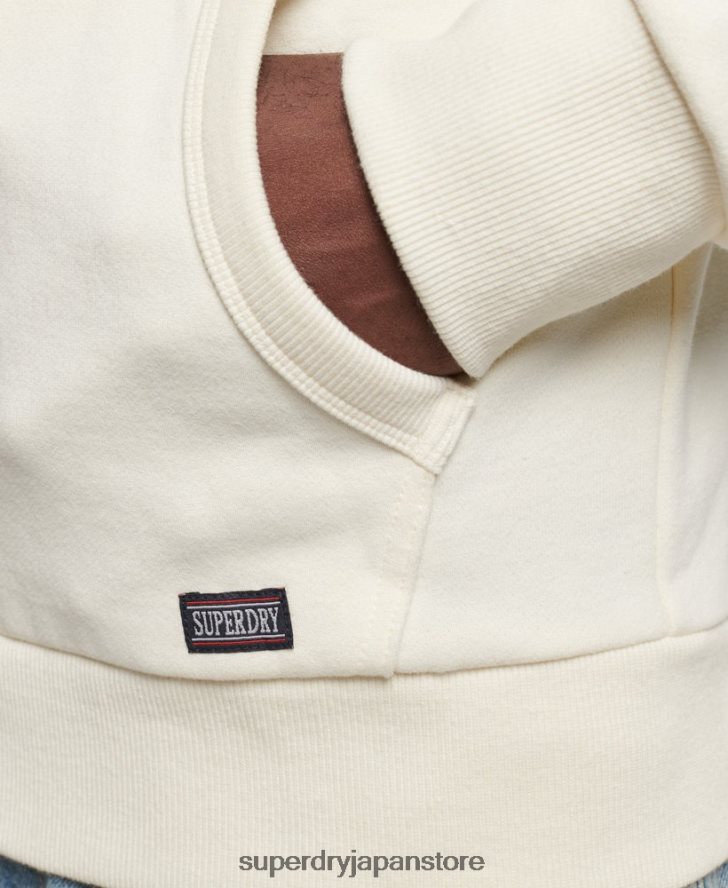 ジムアスレチックジップパーカー 男性 Superdry 衣類 クリーム 2J62PZ492