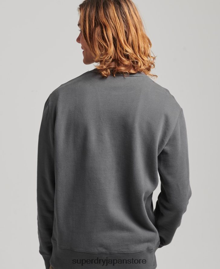 エクスペディション ルーズ クルー スウェットシャツ 男性 Superdry 衣類 濃い灰色 2J62PZ5000