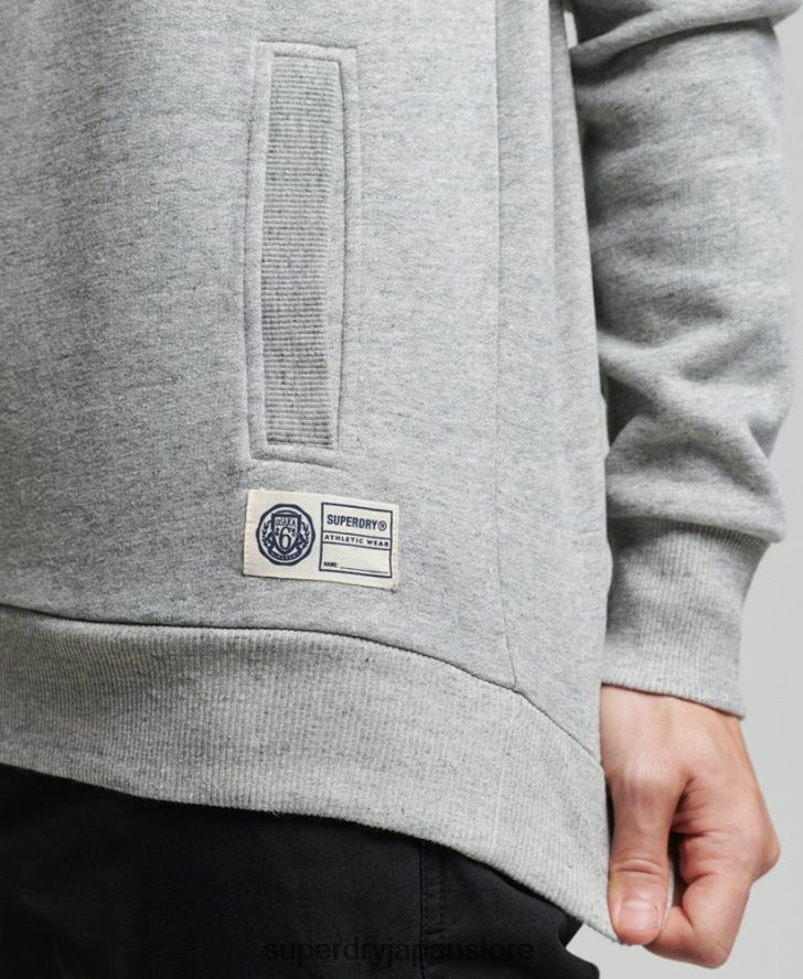 ヴィンテージ アスレチック ヘンリー スウェットシャツ 男性 Superdry 衣類 グレー 2J62PZ5001