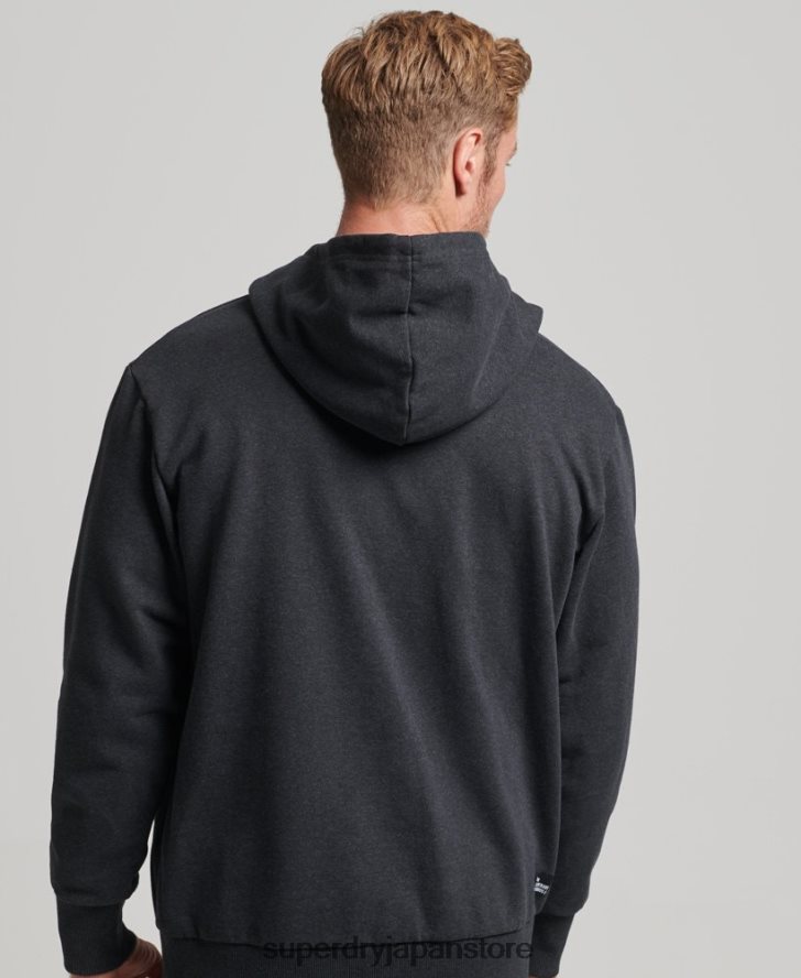 マイクロミッドパーカー 男性 Superdry 衣類 黒 2J62PZ5008