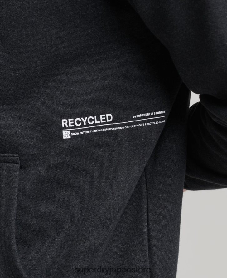 マイクロミッドパーカー 男性 Superdry 衣類 黒 2J62PZ5008