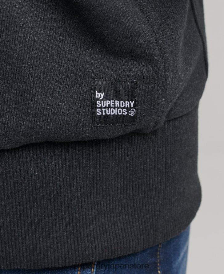 マイクロミッドパーカー 男性 Superdry 衣類 黒 2J62PZ5008