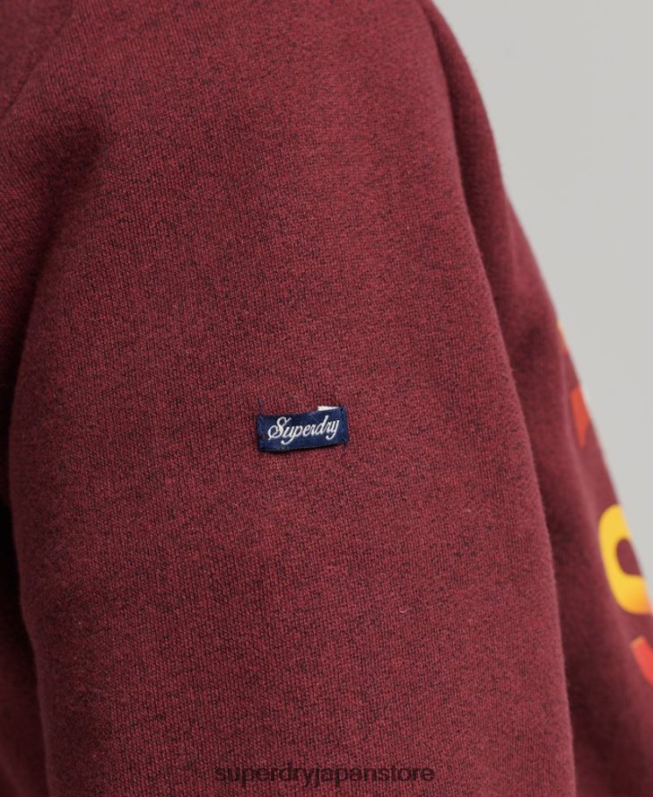 ヴィンテージ コア ロゴ アウトドア パーカー 男性 Superdry 衣類 赤 2J62PZ5009