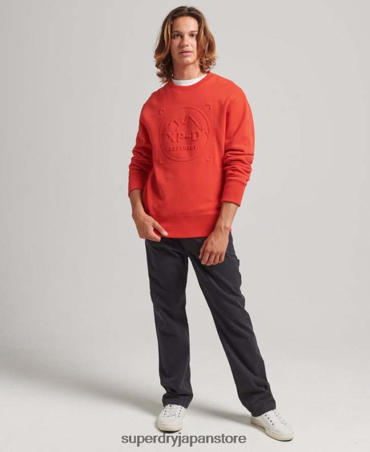 エクスペディション ルーズ クルー スウェットシャツ 男性 Superdry 衣類 赤 2J62PZ5013
