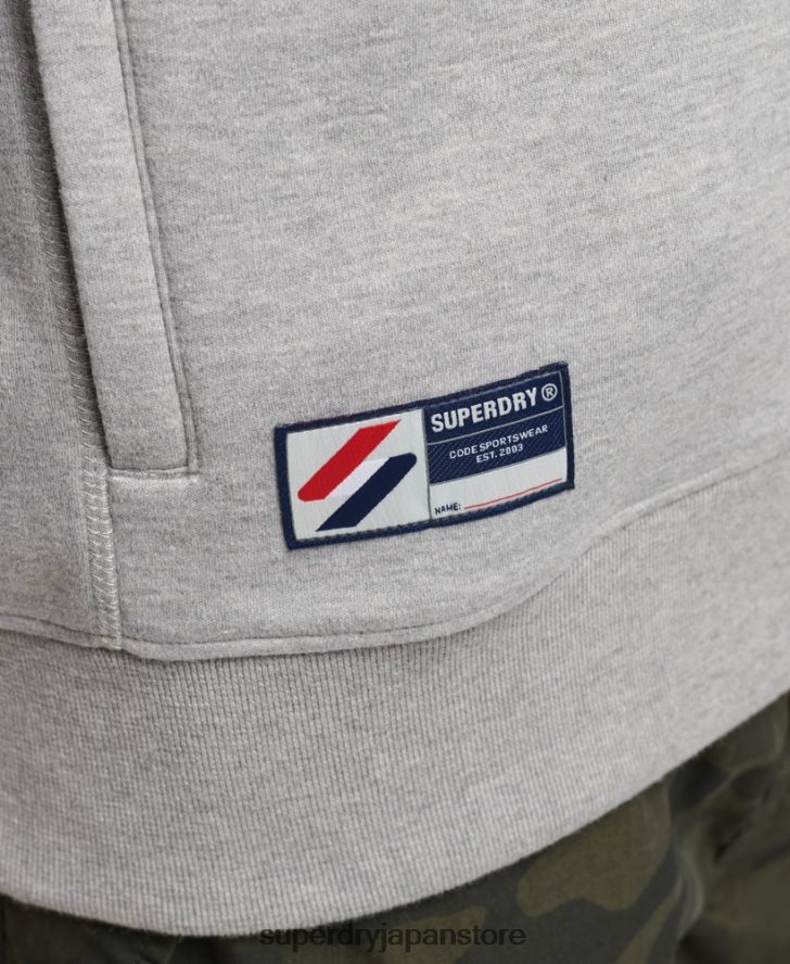 テープトラックトップ 男性 Superdry 衣類 グレー 2J62PZ5016