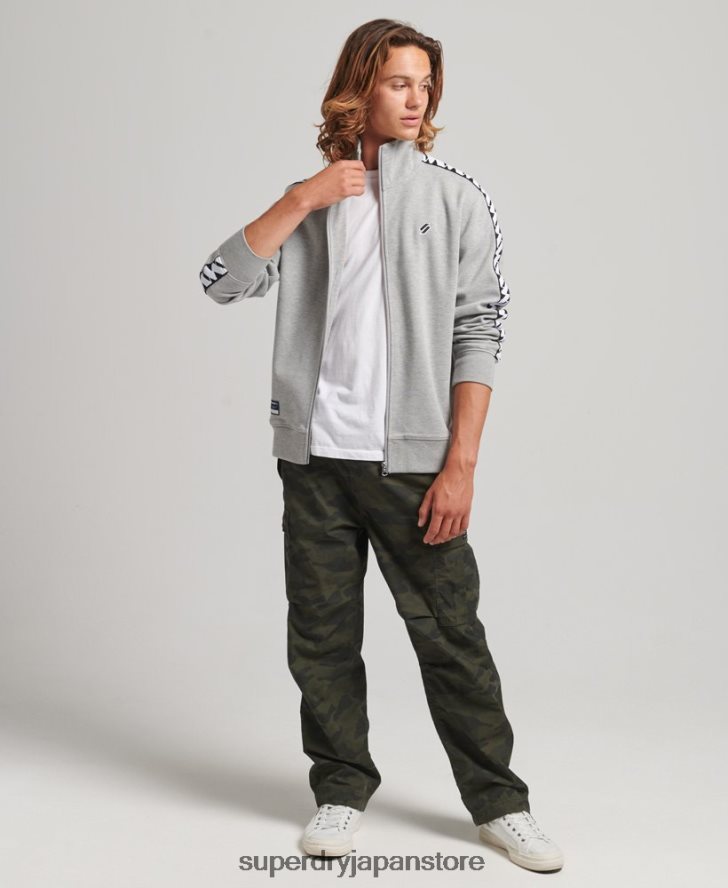 テープトラックトップ 男性 Superdry 衣類 グレー 2J62PZ5016
