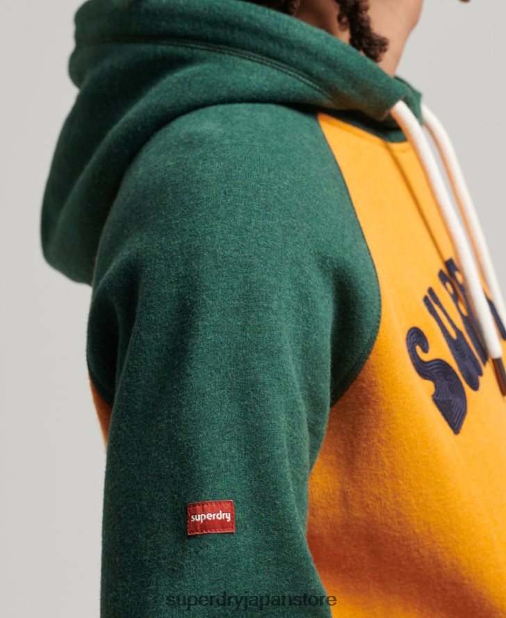 スーパーバム ラグラン パーカー 男性 Superdry 衣類 金 2J62PZ501