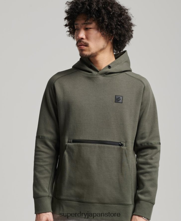ハイテクパーカー 男性 Superdry 衣類 カーキ 2J62PZ5021