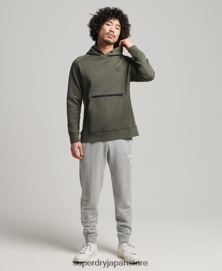 ハイテクパーカー 男性 Superdry 衣類 カーキ 2J62PZ5021