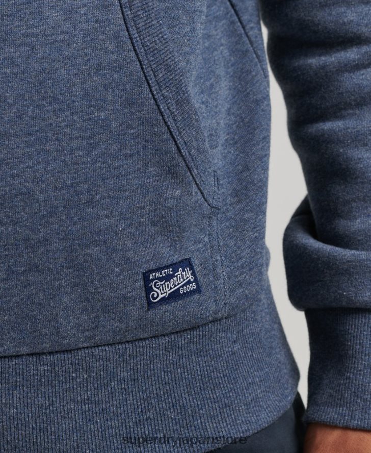 ヴィンテージロゴインタレストパーカー 男性 Superdry 衣類 海軍 2J62PZ5023
