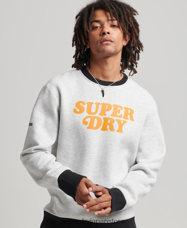 ヴィンテージ クーパー クラシック クルー スウェットシャツ 男性 Superdry 衣類 ライトグレー 2J62PZ5027