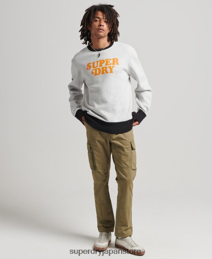 ヴィンテージ クーパー クラシック クルー スウェットシャツ 男性 Superdry 衣類 ライトグレー 2J62PZ5027