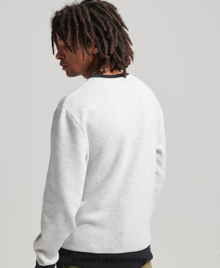 ヴィンテージ クーパー クラシック クルー スウェットシャツ 男性 Superdry 衣類 ライトグレー 2J62PZ5027