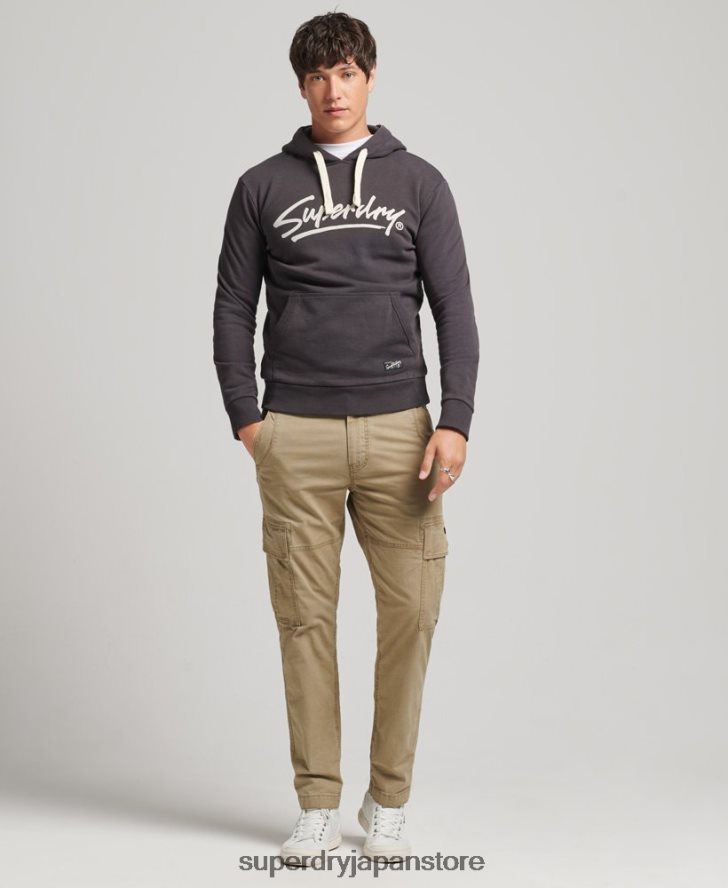 ヴィンテージダウンタウンスクリプトパーカー 男性 Superdry 衣類 茶色 2J62PZ5028