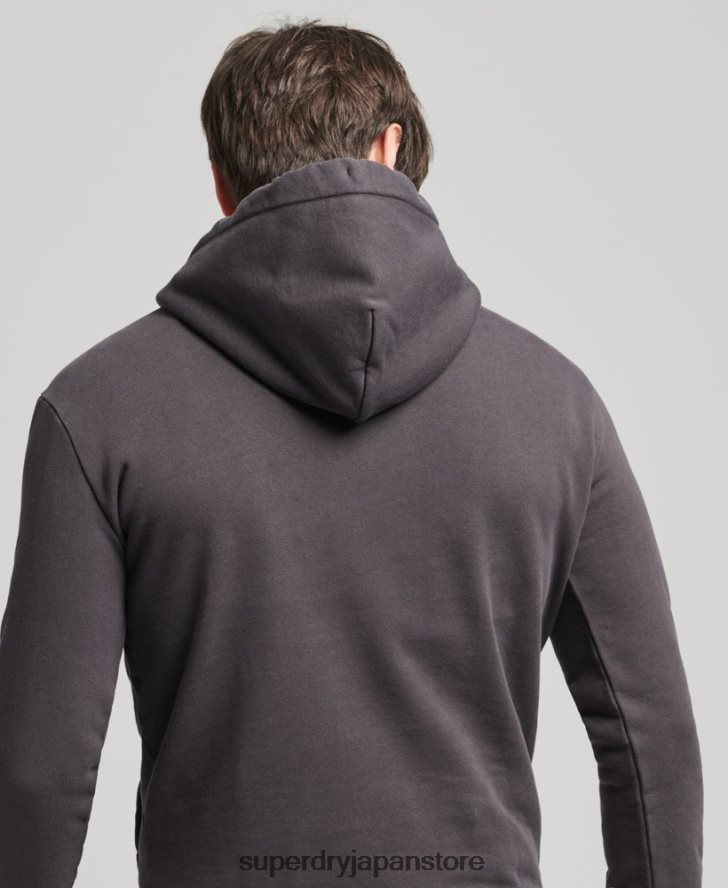 ヴィンテージダウンタウンスクリプトパーカー 男性 Superdry 衣類 茶色 2J62PZ5028