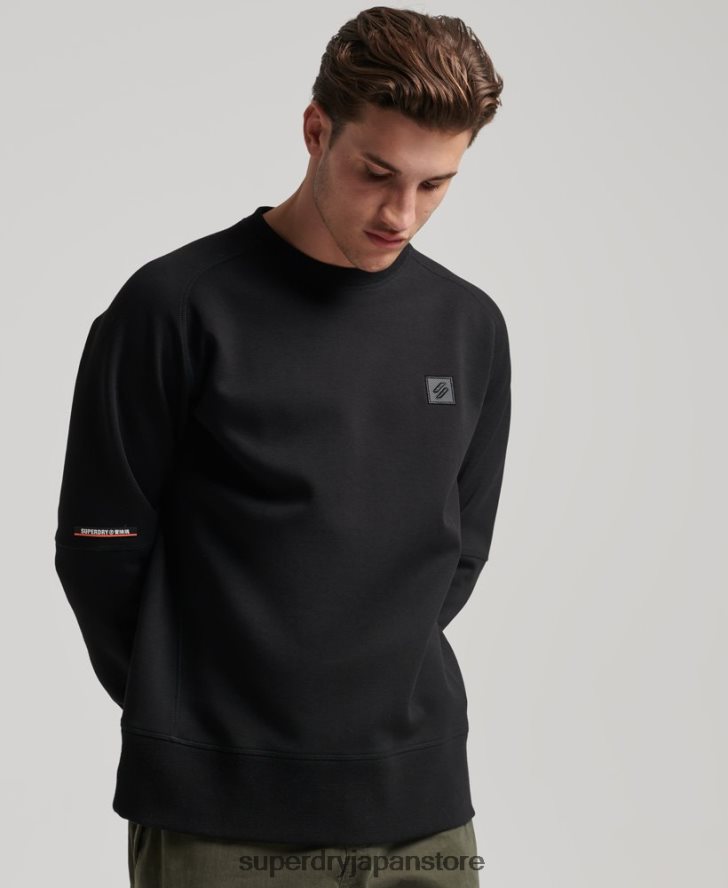 テッククルースウェットシャツ 男性 Superdry 衣類 黒 2J62PZ504