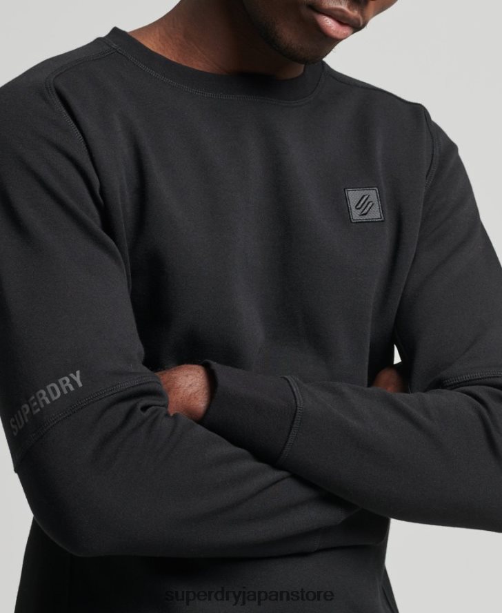 テッククルースウェットシャツ 男性 Superdry 衣類 黒 2J62PZ5043