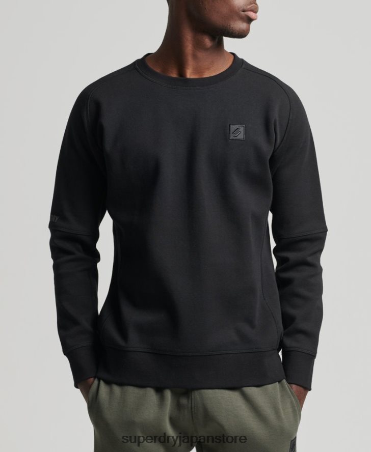 テッククルースウェットシャツ 男性 Superdry 衣類 黒 2J62PZ5043