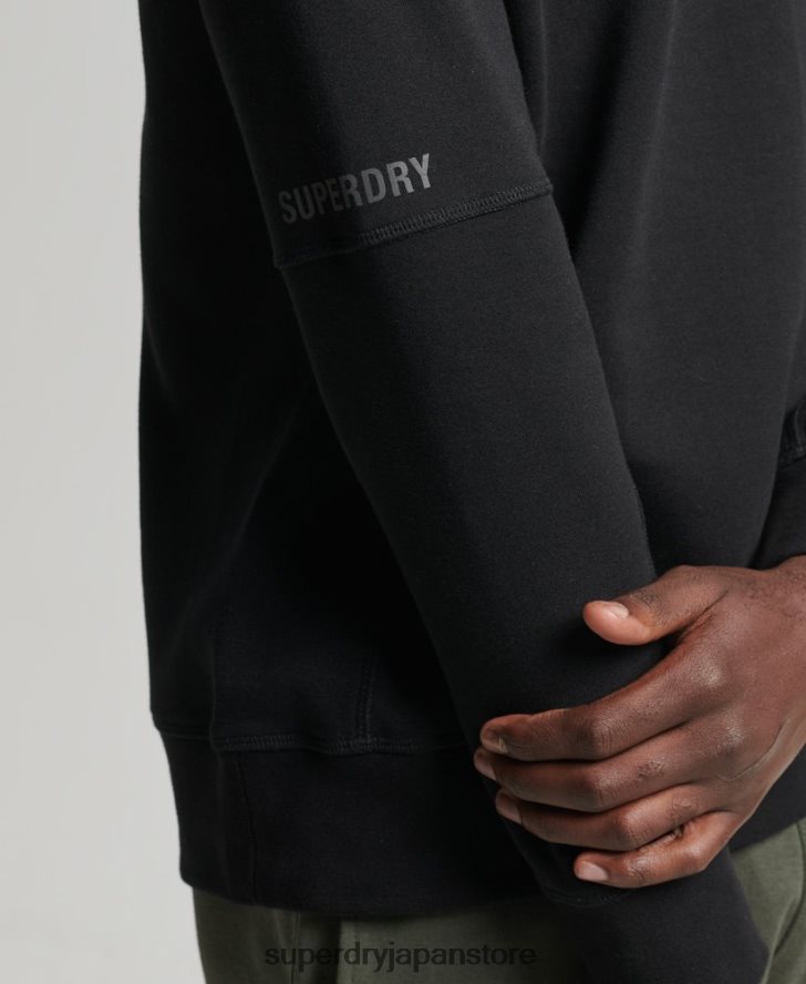 テッククルースウェットシャツ 男性 Superdry 衣類 黒 2J62PZ5043