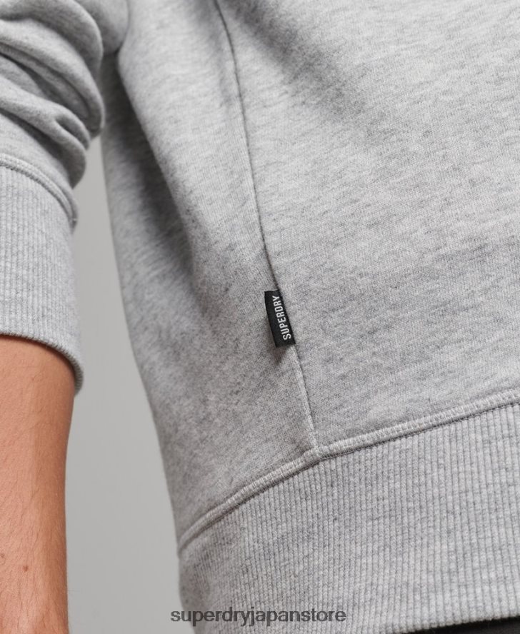 オーガニックコットン エッセンシャル ロゴ ハーフジップ スウェットシャツ 男性 Superdry 衣類 グレー 2J62PZ5048