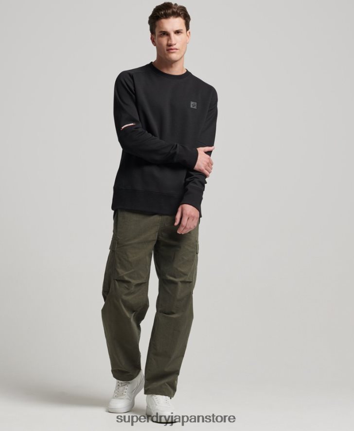 テッククルースウェットシャツ 男性 Superdry 衣類 黒 2J62PZ504