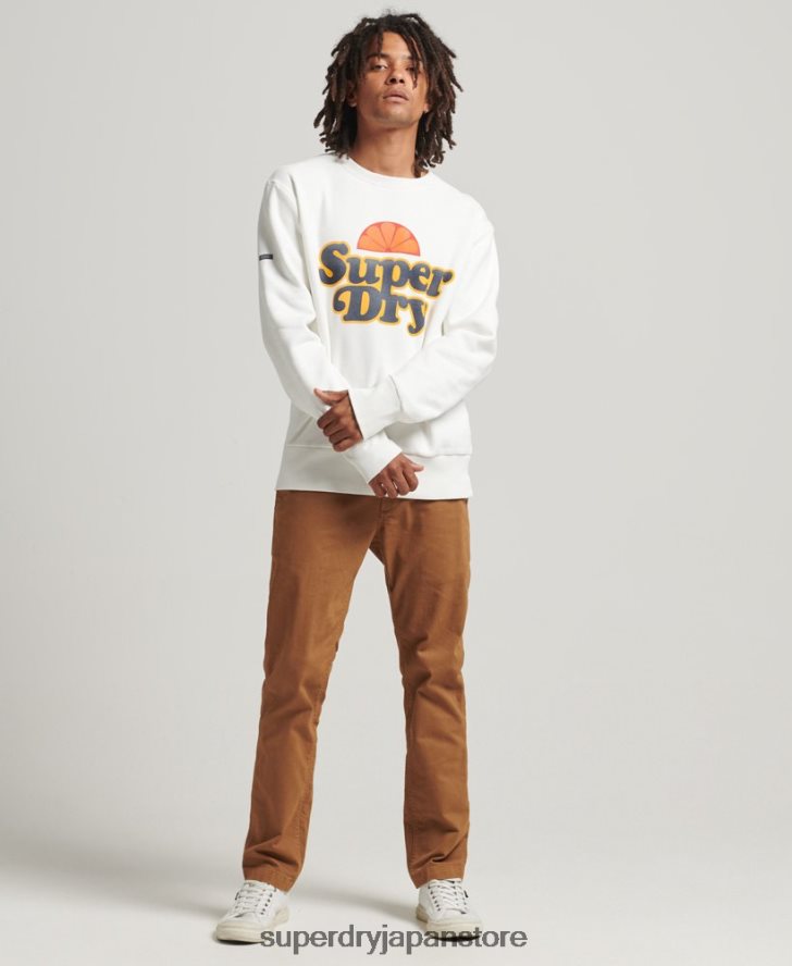 クーパーノスタルジアクルースウェットシャツ 男性 Superdry 衣類 クリーム 2J62PZ5051