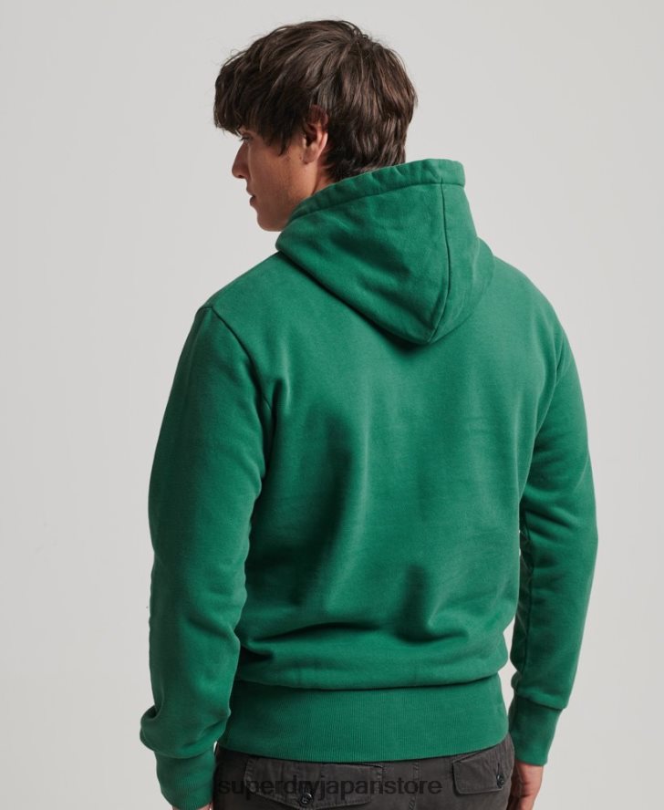 サイケロックパーカー 男性 Superdry 衣類 緑 2J62PZ5056