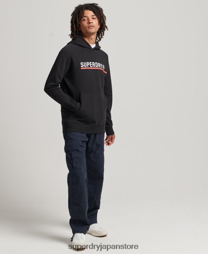 コードテックグラフィックパーカー 男性 Superdry 衣類 黒 2J62PZ5059