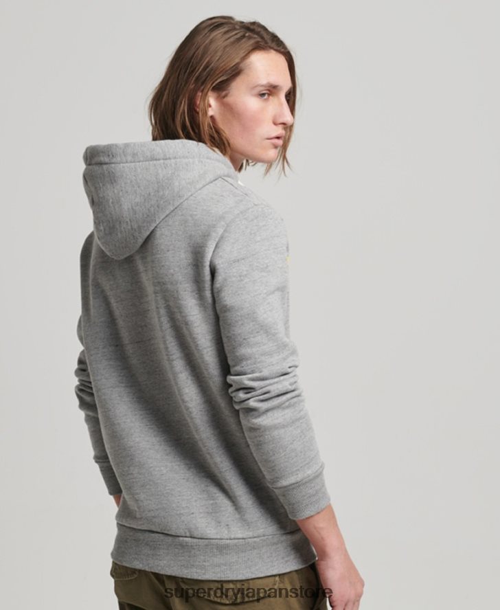 ヴィンテージ会場パーカー 男性 Superdry 衣類 グレー 2J62PZ505
