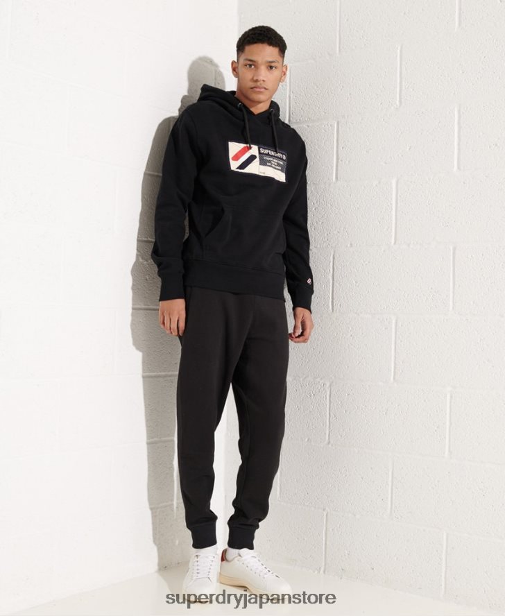 スポーツジョックタグパーカー 男性 Superdry 衣類 黒 2J62PZ5060