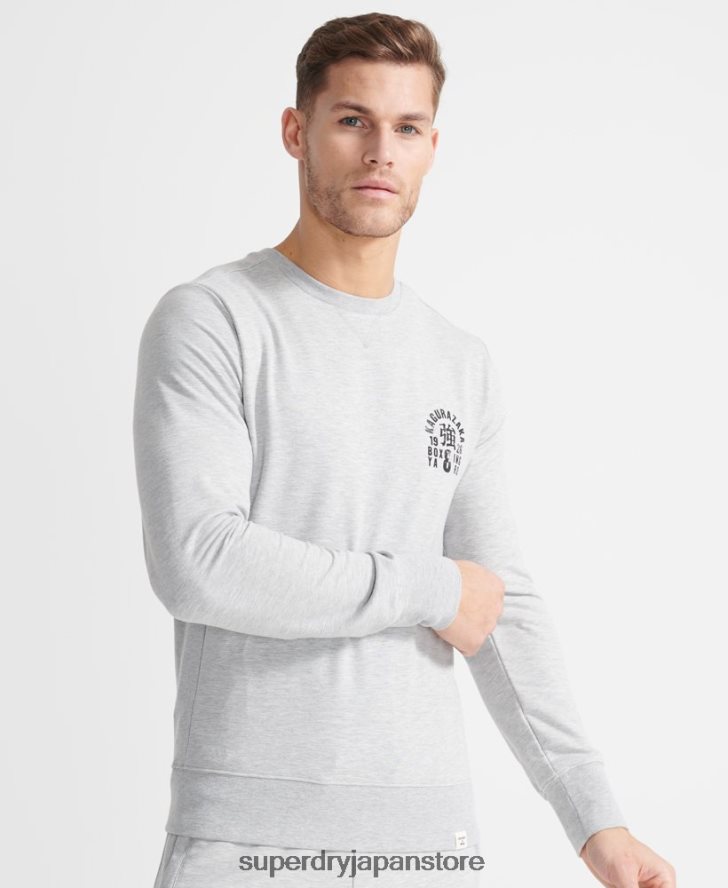 トレーニングボクシングヤードクルースウェットシャツ 男性 Superdry 衣類 グレー 2J62PZ5064