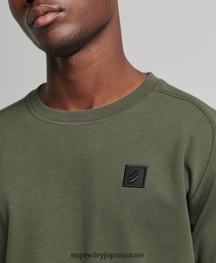 テッククルースウェットシャツ 男性 Superdry 衣類 カーキ 2J62PZ5065